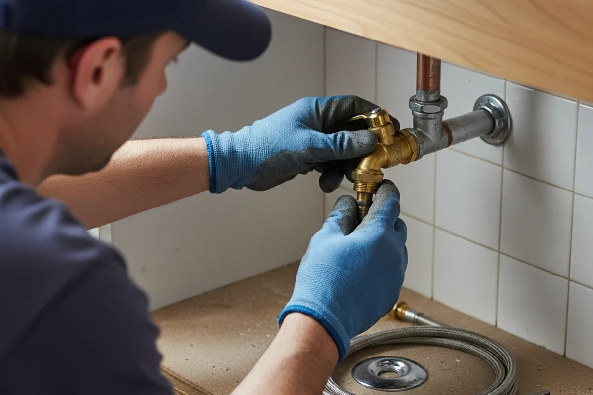 Shutoff valve and fitting work during Well Pump Repair in Prince George